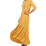 Natalie Maxi Dress (Mustard)