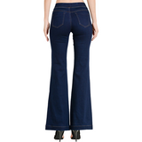 Ebony Wide Leg Jeans (Dark Blue) - Ariya's Apparel and Accessories