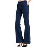 Ebony Wide Leg Jeans (Dark Blue) - Ariya's Apparel and Accessories