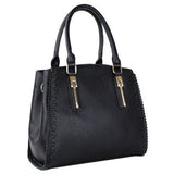 Elegant Fashion Satchel (Black) - Ariya's Apparel and Accessories