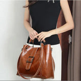 Eva Bucket Bag & Wallet Set - Ariya's Apparel and Accessories