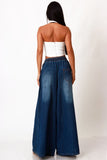 Dina Wide Leg Denim Pants