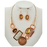 Bejeweled  Necklace Set w Bracelet