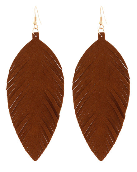 Light as a Feather Leather/Suede Earrings