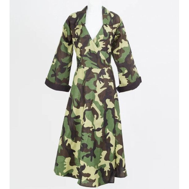 Njinga Camo Maxi Dress Njinga Camo Maxi Dress