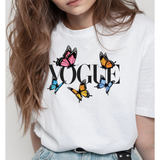 Vogue Butterfly Tshirt - Ariya's Apparel and Accessories