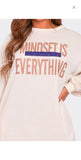 Mindset Is Everything Denim Shirt Dress
