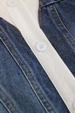 Harper Denim Panel Top