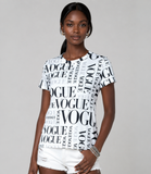 V Print Sleeve Top