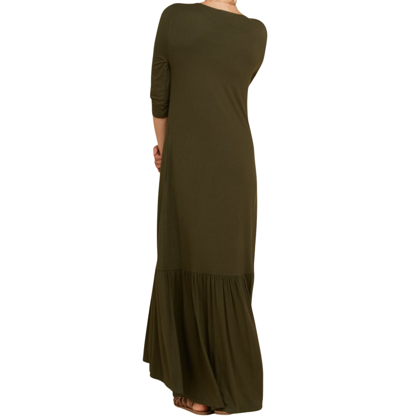 Natalie Maxi Dress (Olive) - Ariya's Apparel and Accessories