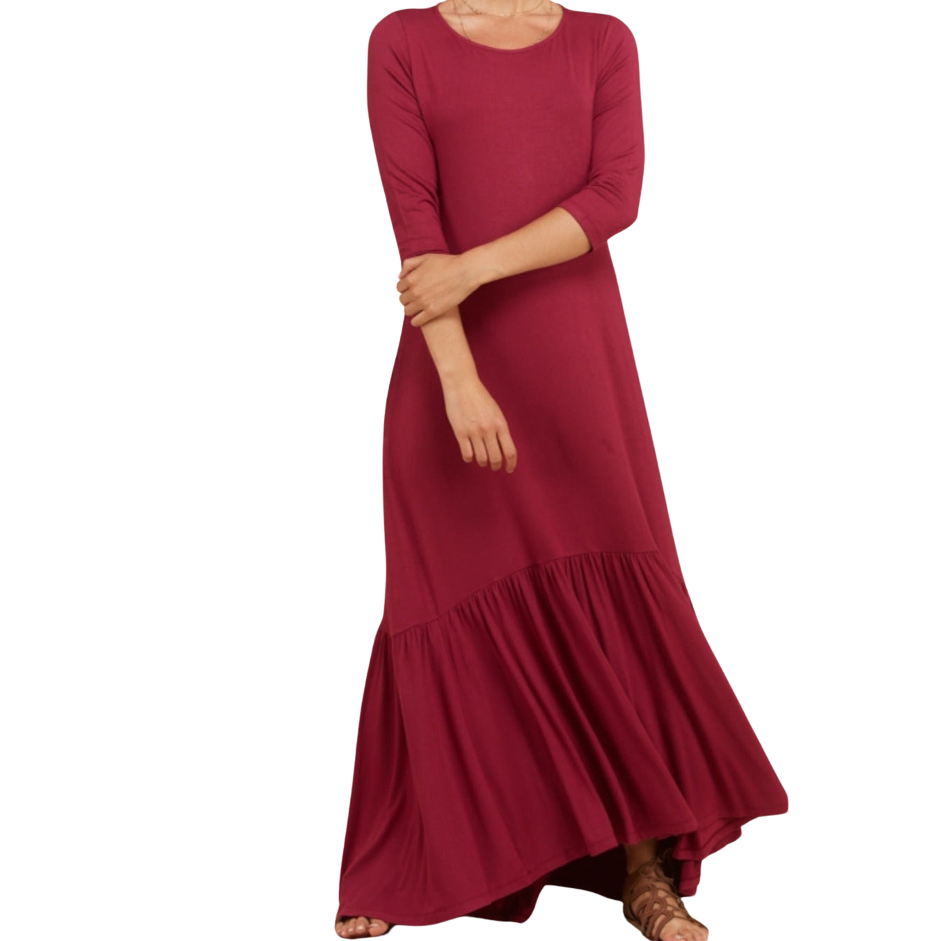 Natalie Maxi Dress (Berry) S Natalie Maxi Dress (Berry) S