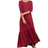 Natalie Maxi Dress (Berry) - Ariya's Apparel and Accessories