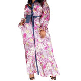 Floral Print Maxi (Pink) - Ariya's Apparel and Accessories