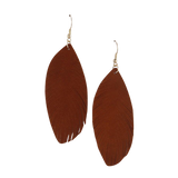 Light as a Feather Faux Leather/Suede Earrings - Ariya's Apparel and Accessories