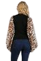 Jenna Leopard Puff Sleeve Blouse