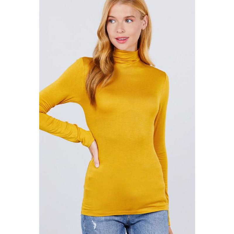 Mock Neck Jersey Top - Ariya's Apparel and Accessories