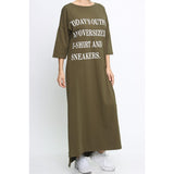 The Oversized T-Shirt Dress - Ariya's Apparel and Accessories
