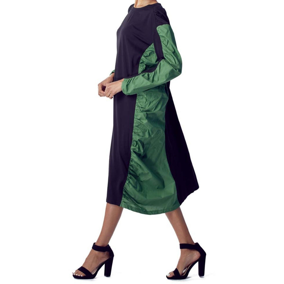 Green Envy Color Block Dress - Ariya's Apparel and Accessories