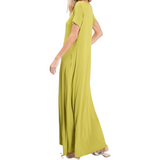Farrah Maxi Dress (Kiwi) - Ariya's Apparel and Accessories
