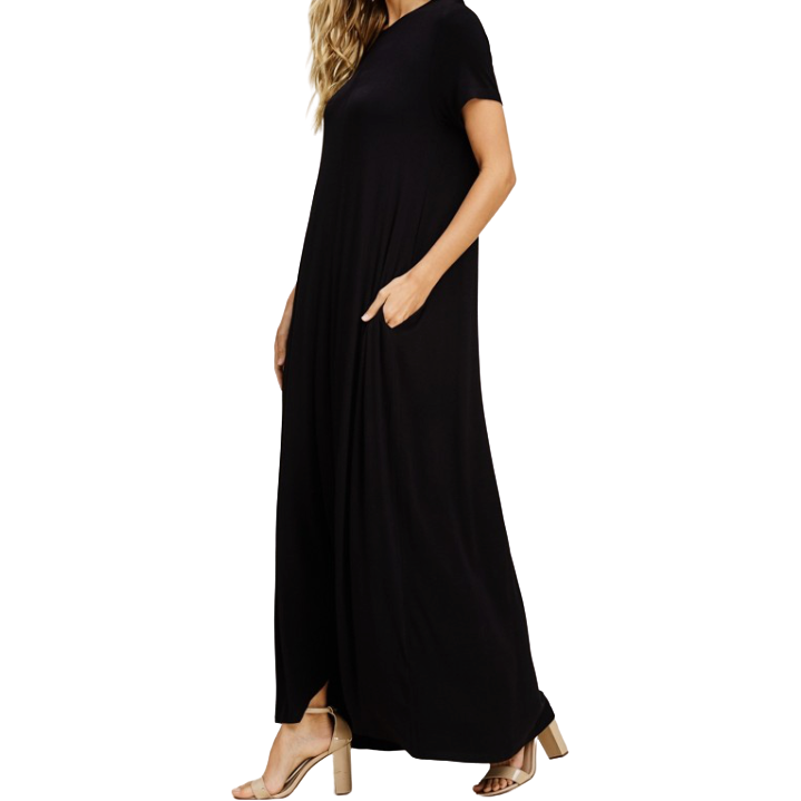 Farrah Maxi Dress (Black) - Ariya's Apparel and Accessories