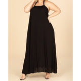 Karly Maxi Sundress (Black) - Ariya's Apparel and Accessories
