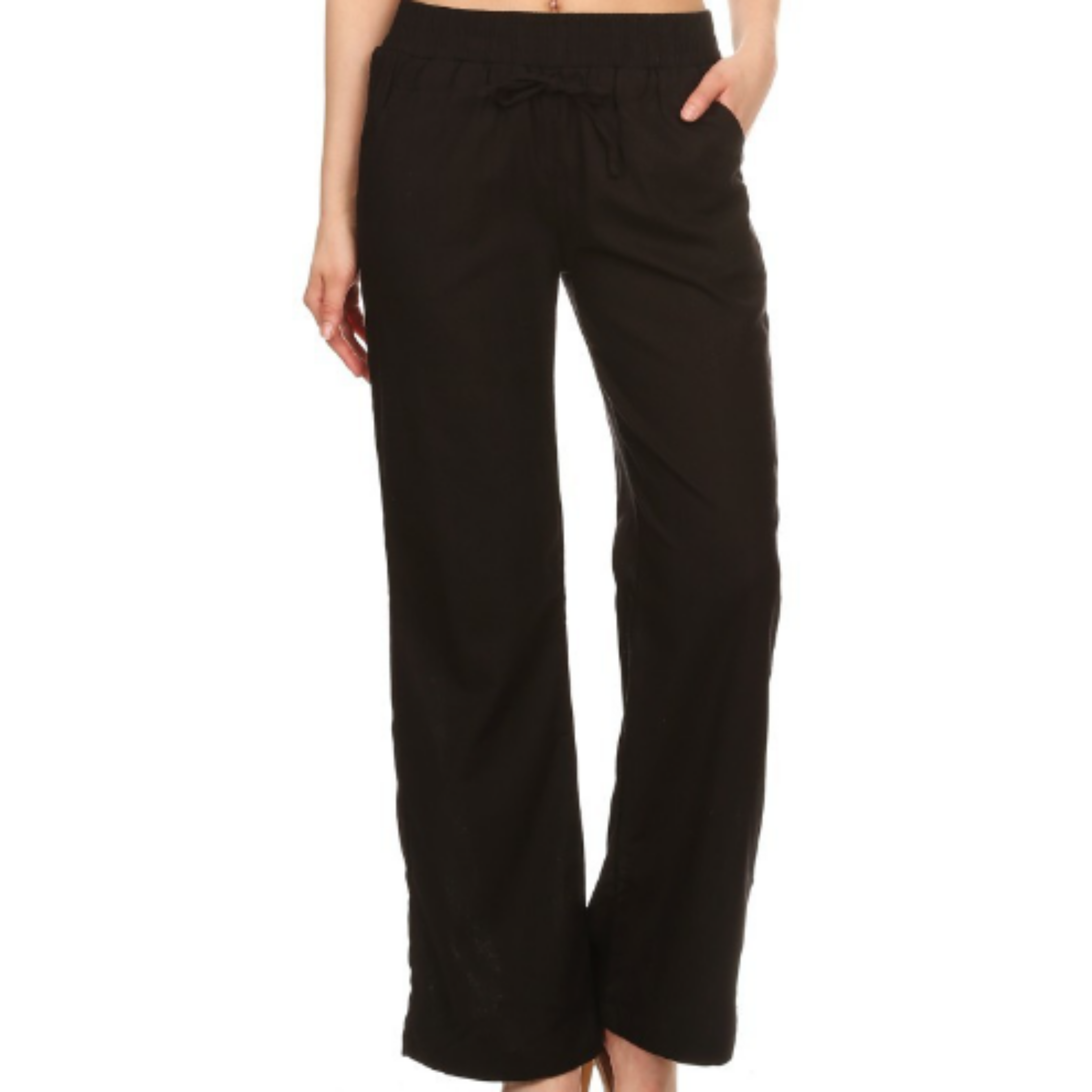 Flare Linen Blend Pants - Ariya's Apparel and Accessories