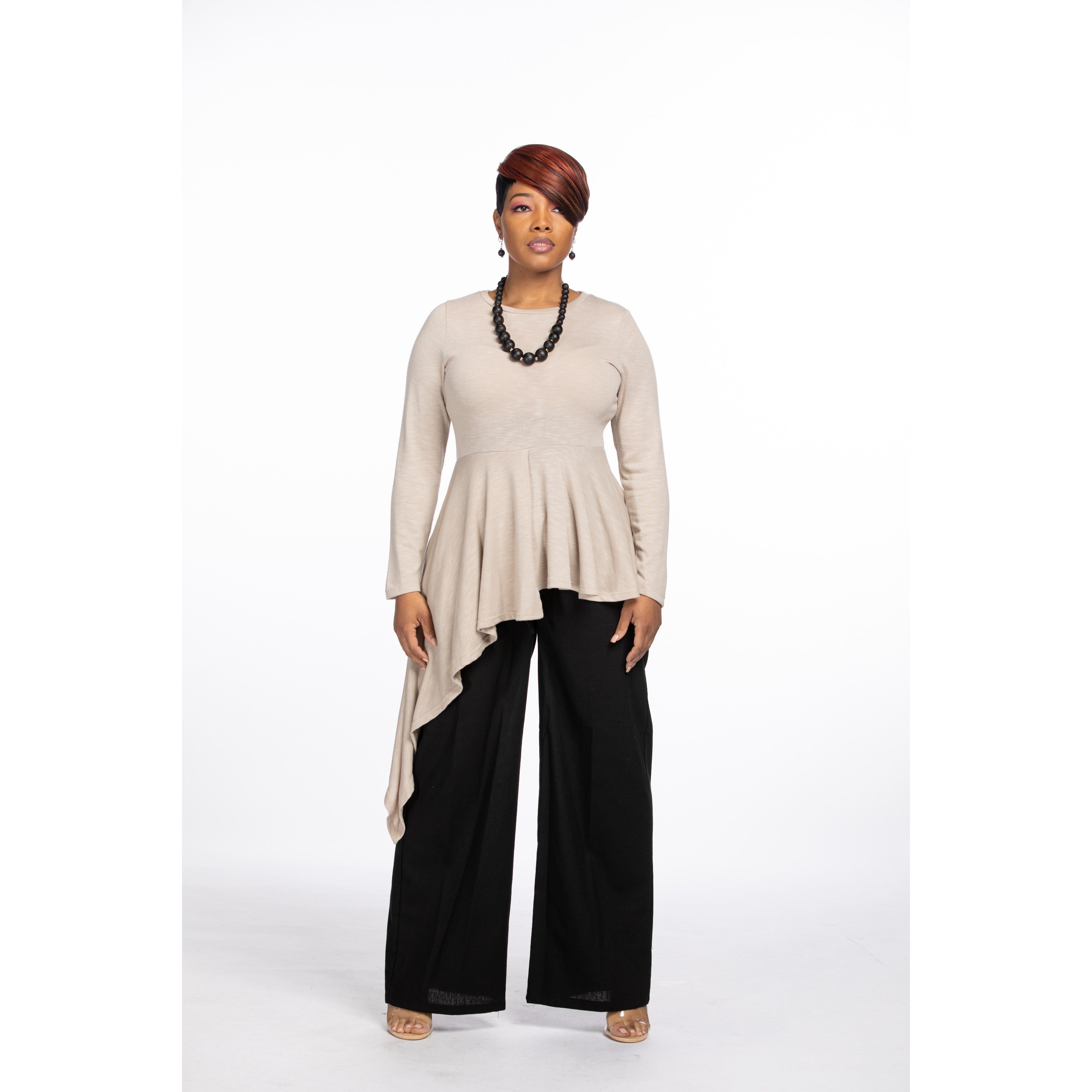 Flare Linen Blend Pants - Ariya's Apparel and Accessories