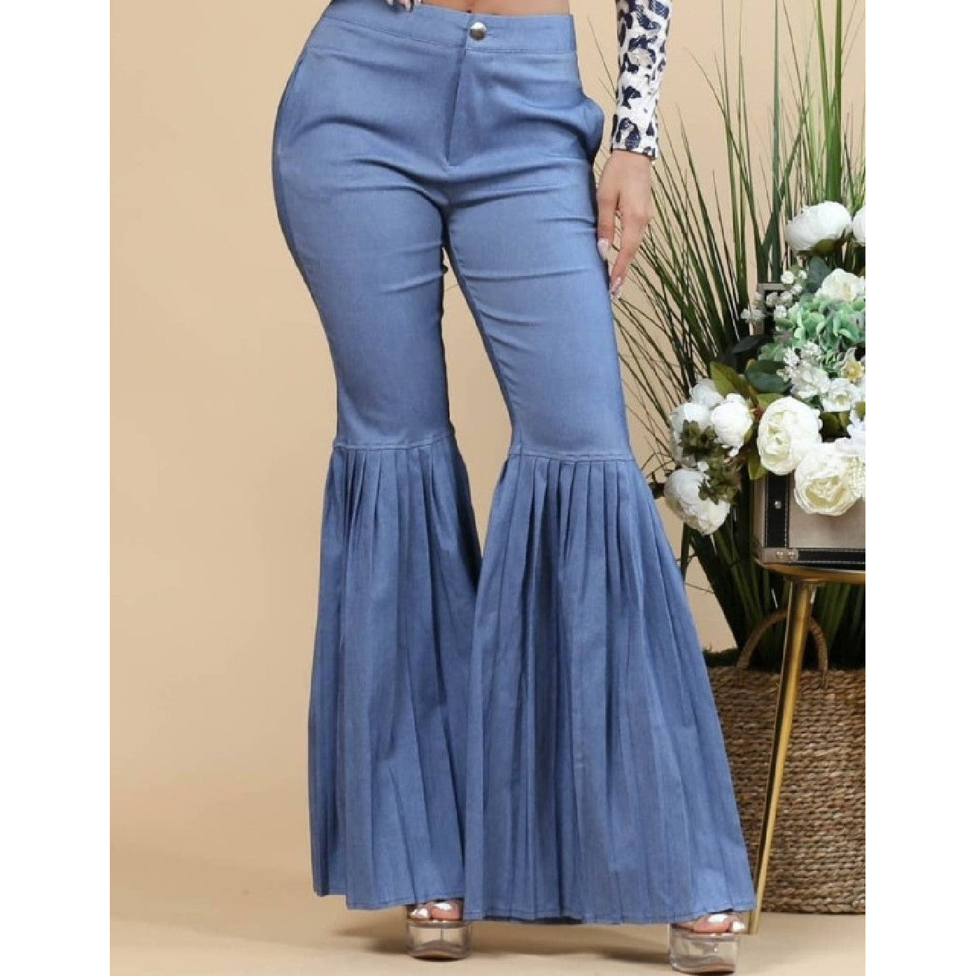 Pleats on Fleek Flare Pants - Ariya's Apparel and Accessories